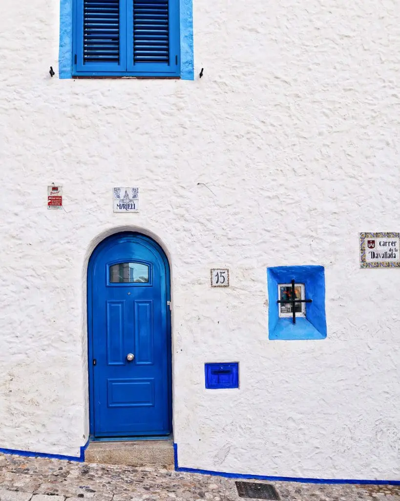 Casette blu in Sitges