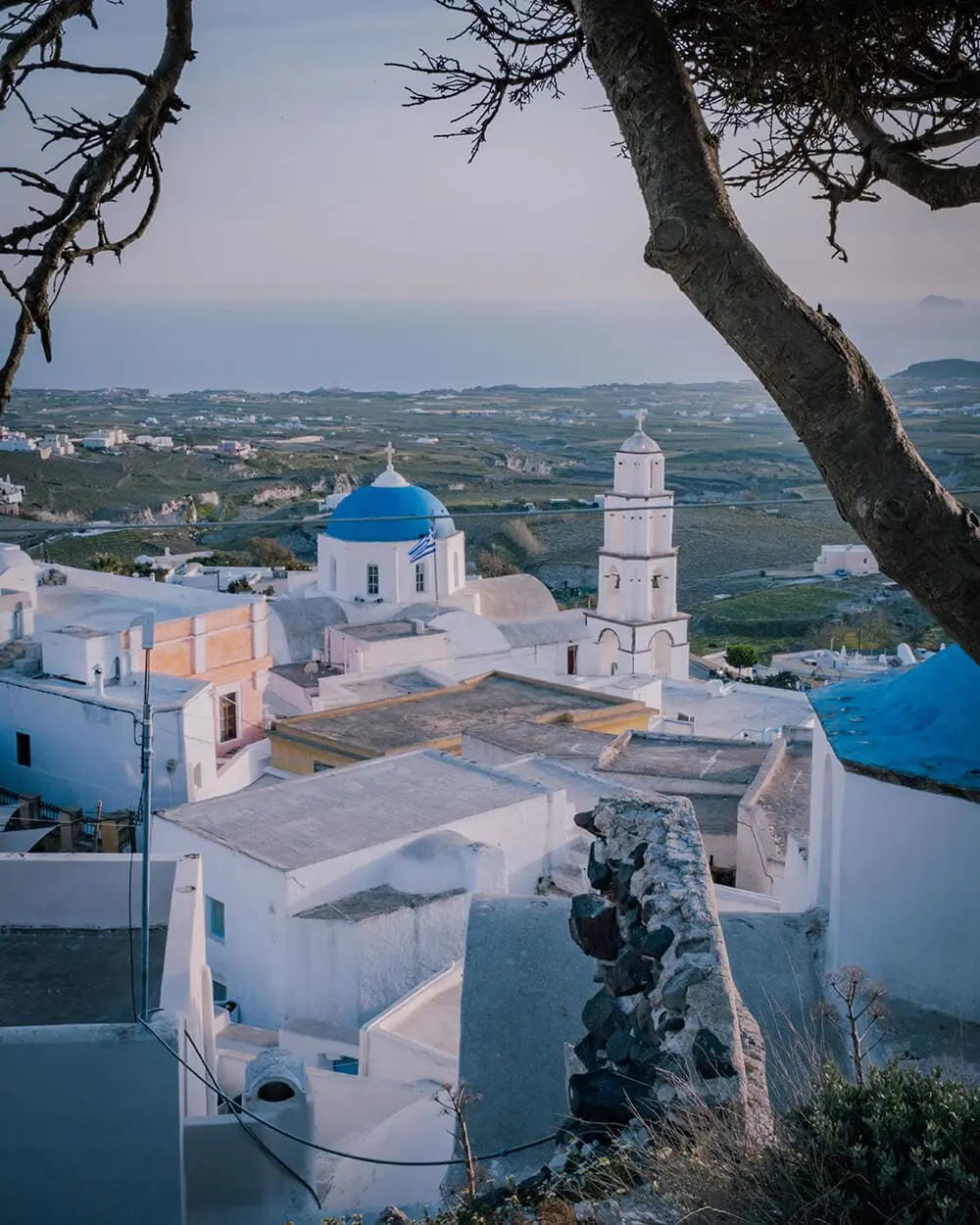 Vista Panoramica da Pyrgos Santorini
