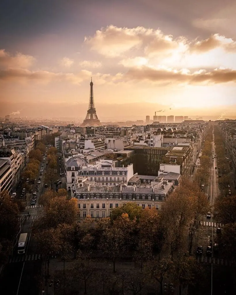 Parigi vista panoramica dalla Tour Eiffel