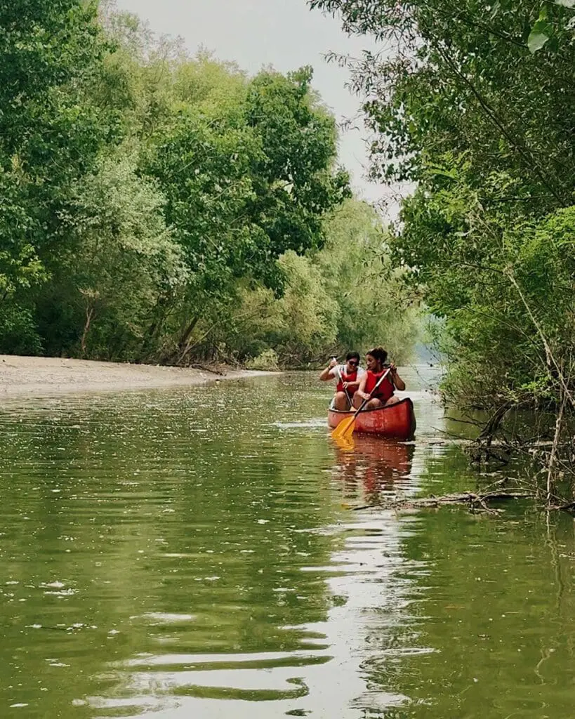 Canoa Canadese Reggio Emilia Fiume PO Isola degli Internati