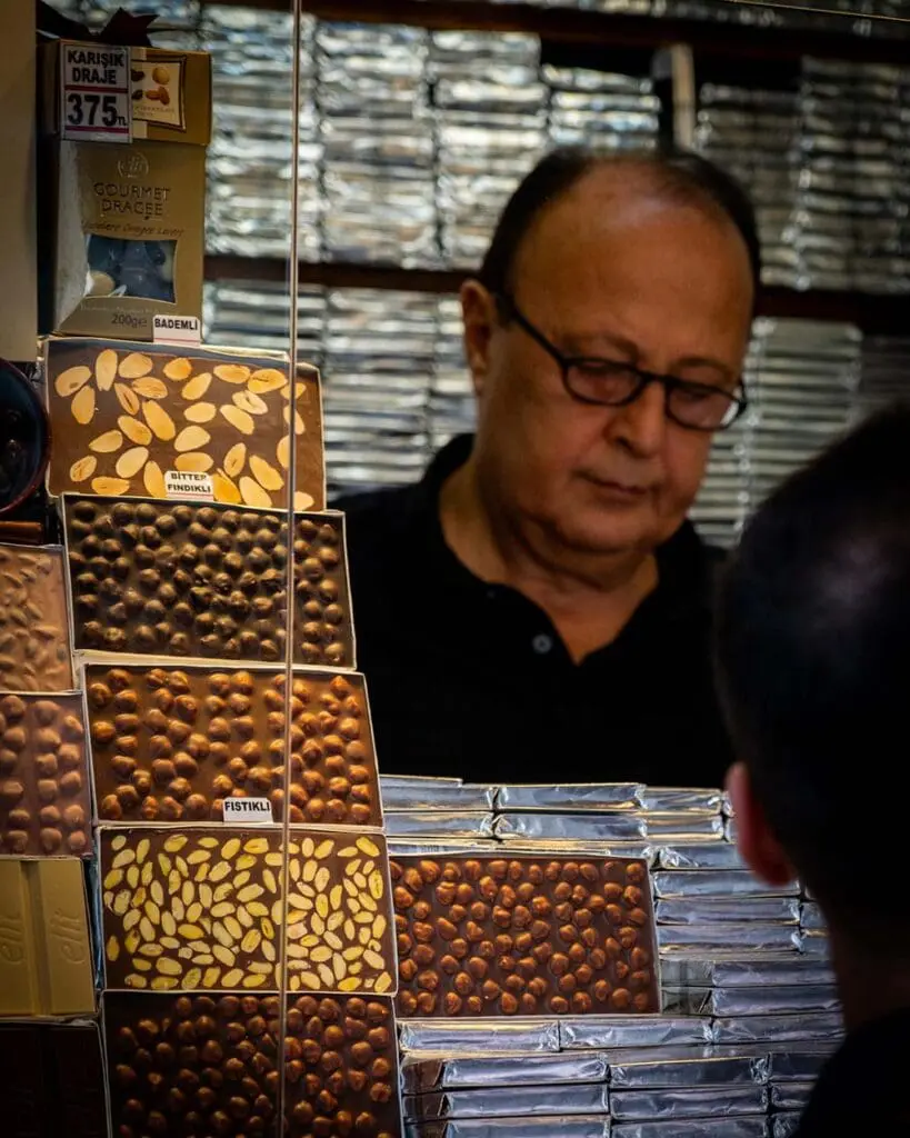 Venditore di Cioccolata Turca a Istiklal Caddesi